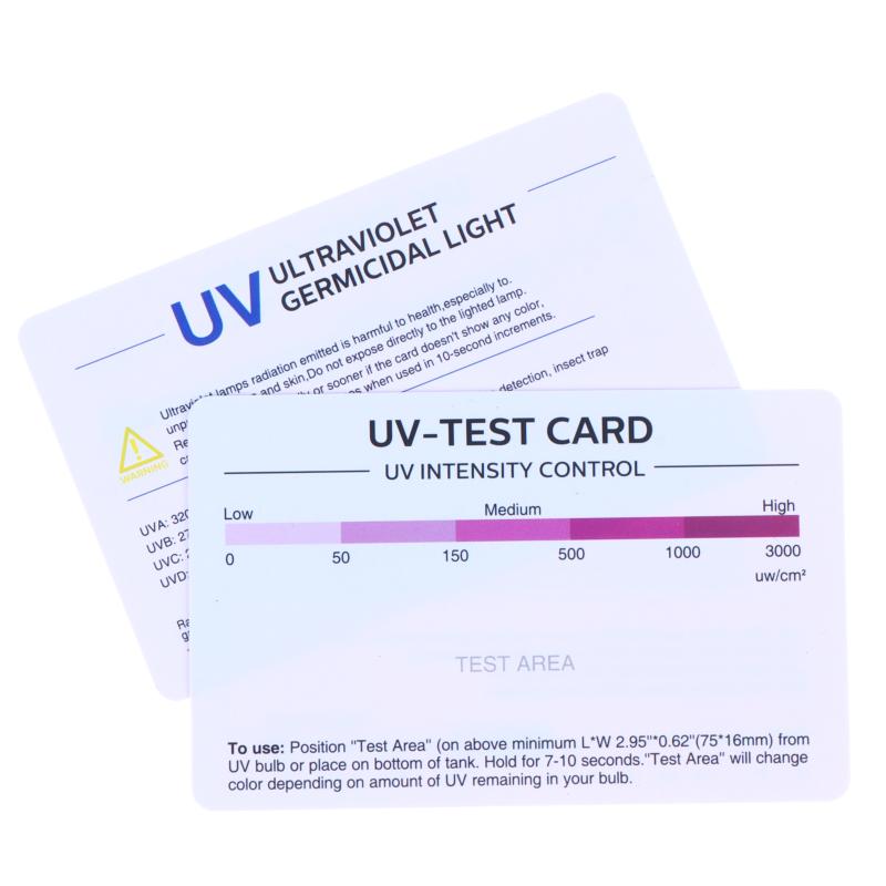 10Pcs Easy Reading Reusable UV Test Card Sensitive UV Intensity Detector for Germicidal Lamp Test Home Use