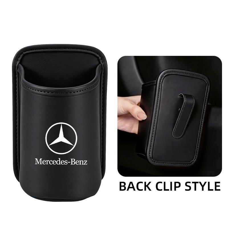 CRY1 For Mercedes Benz W166 W206 W177 W176 W211 W212 Car Door Water Cup Holder Back Seat Drink Rack Leather Storage Box SBD-45456