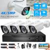 4K 5MP CCTV Camera Security System 1080p HD Motion Detection Surveillance Camera Set Outdoor Night Vision Waterproof Monitor