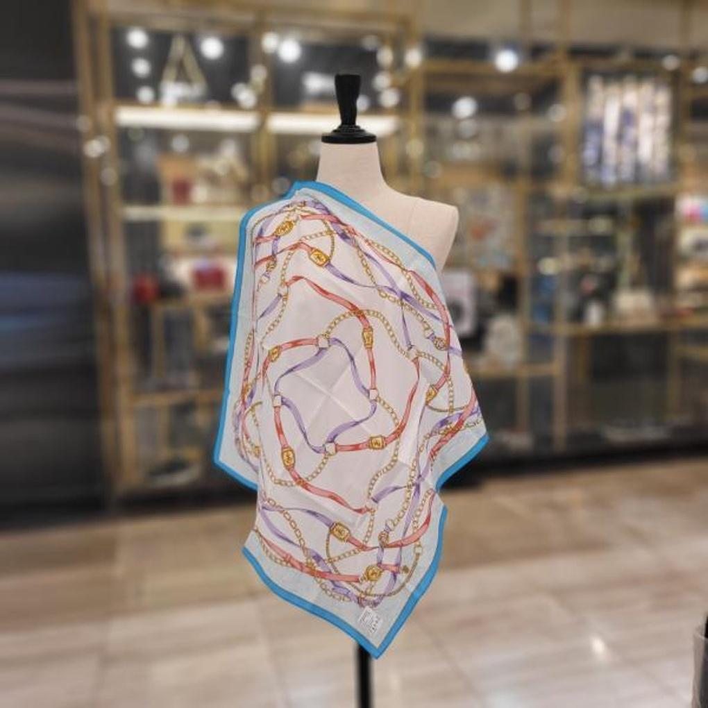 100% cotton petite scarf E22S2CO208 ES chain