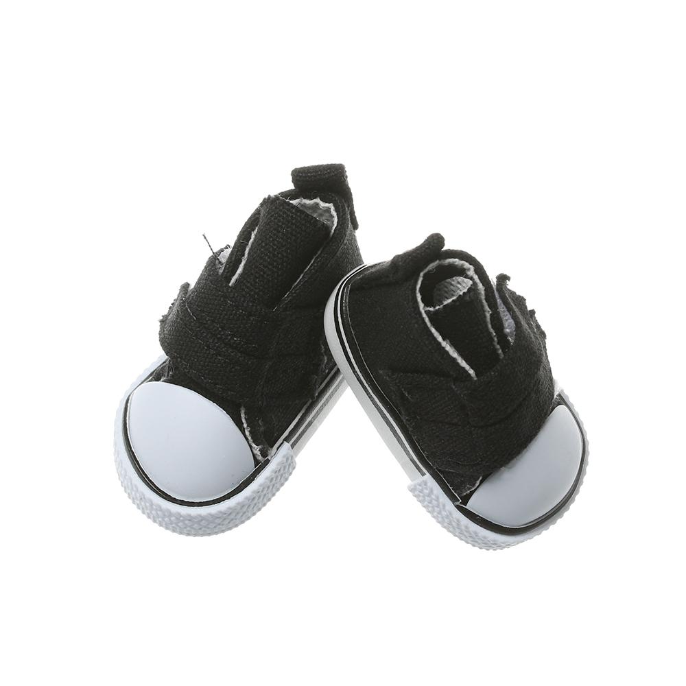 Pair 5cm Length Playing House Handmade Props Doll Shoes Mini Sneakers Denim Canvas Toys Accessories