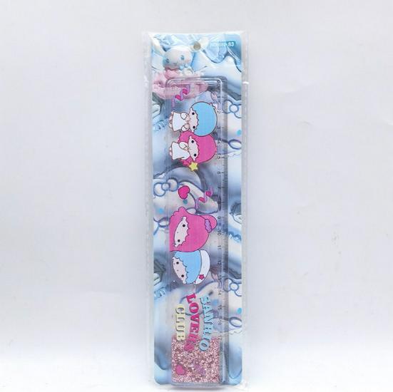 Super Mario Glitter Ruler - Cute 20cm Student Stationery