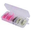 60PCS with Hook Connector Shrimp Bait Set PVC Lures Shrimp Bass Fishing Lures Kit  Bass Fishing