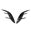 For KIA Stinger 2018- Car Sticker Rear Bumper Side Vent Spoiler Canard Covers Carbon Fiber Look Gloss Black Accessories ABS