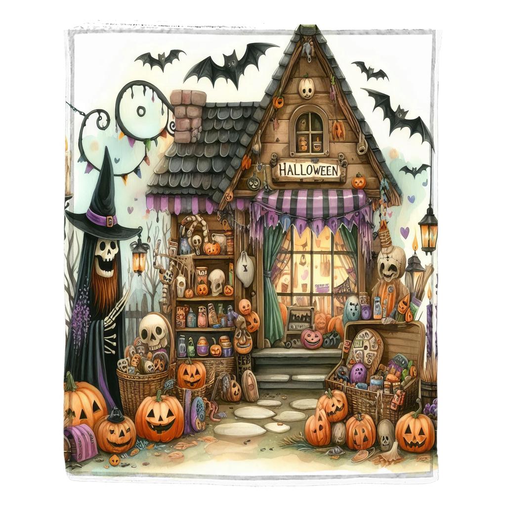 Одеяло с принтом на Хэллоуин