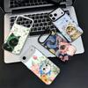 Милый Цветочный Платок Кот Ударопрочный Чехол для Телефона для iPhone 17 Air 16 16E 15 Pro Max 14 Plus 13 Mini 12 Задняя Крышка Противоударный F