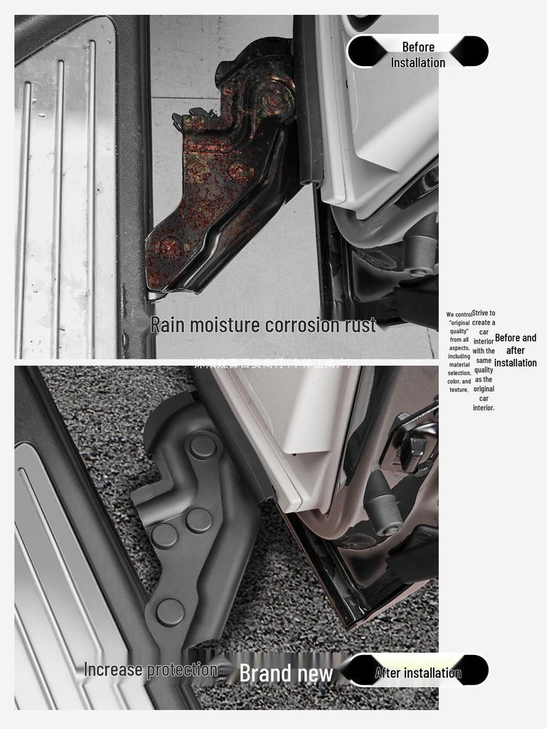 Wey Gaoshan 7/8/9 Door Hinge Cover: Rustproof, Rainproof Protection for Middle Door Linkage