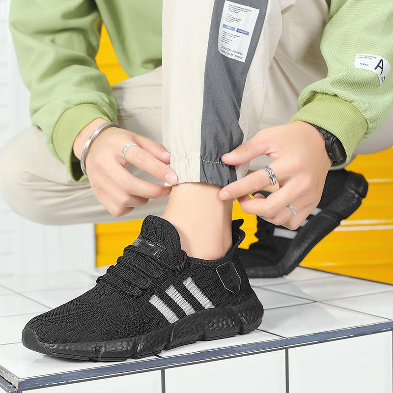 Большие размеры, высокоэластичные дышащие кроссовки для бега, мужская подошва с попкорном, пара спортивной и повседневной обуви, модная обувь Jinjiang, липкая обувь