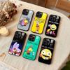 Мультяшный чехол для телефона S-Smiling friends Для iPhone 17 16 15 14 13 12 Pro Max Plus для Magsafe Зеркальный Беспроводной Магнитный Чехол