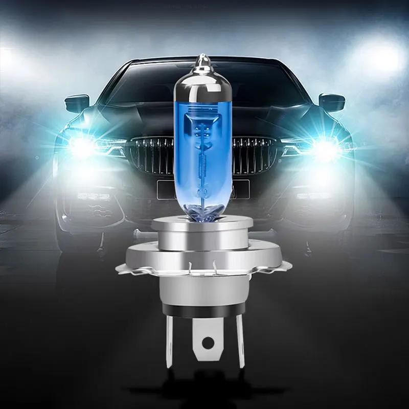 1/2 шт. Авто H4 100 Вт 12 В супер яркие белые противотуманные фары галогенные лампы высокой мощности автомобильные фары лампа автомобильный источник света парковка