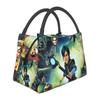 Мультяшная термосумка для ланча TrollHunters для женщин, для пикника, хранения еды, портативный контейнер-холодильник, термоланчбокс, сумка-тоут