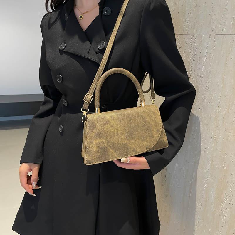 Contemporary Pu Mini Square Bag With Top Flap For Casual City Wear