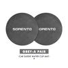 AGF3  For KIA 2pcs Suede Car Coaster Water Cup Drink Holder Anti-Slip Pad Venga Sedona Forte Stonic Picanto Sorento Stinger