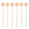 6pcs Unfinished Fairy Wands Wooden Star Wand Fairy Sticks Party Favors Crafts Fairy Stick Girl Art Role Play Party Supplies