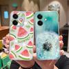 For Oppo A3x K12x Realme 13 Pro Narzo N63 13pro Pro+ Back Cover Clear TPU Silicone Super Shockproof Camera Protection Fruit Pattern Phone Case Housing