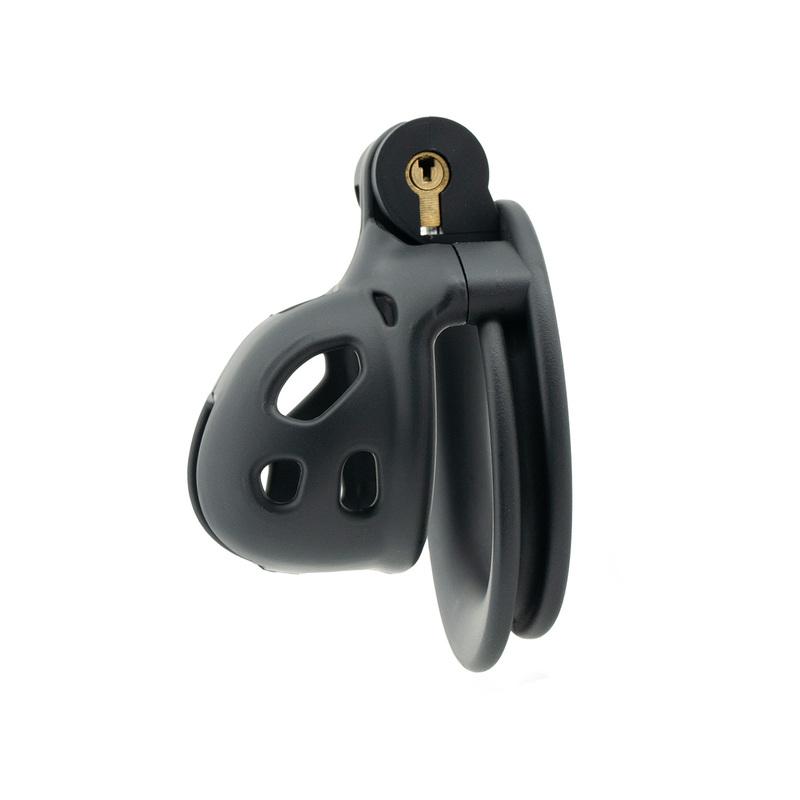 Black Small Short Male Plastic Chastity Lock Slave Cuckold Cock Bondage Cage Adult Sex Toys