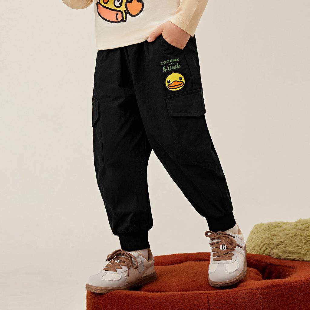 B. Duck Little Yellow Duck Children's Clothing for Boys and Girls Spring and Autumn, Loose and Casual Legged Pants