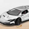 1/24 Lamborghini LP770-4 Alloy Electroplated Sports Car Model Diecasts Metal Racing Super Car Vehicles Model Sound Light Kids Toy Gift