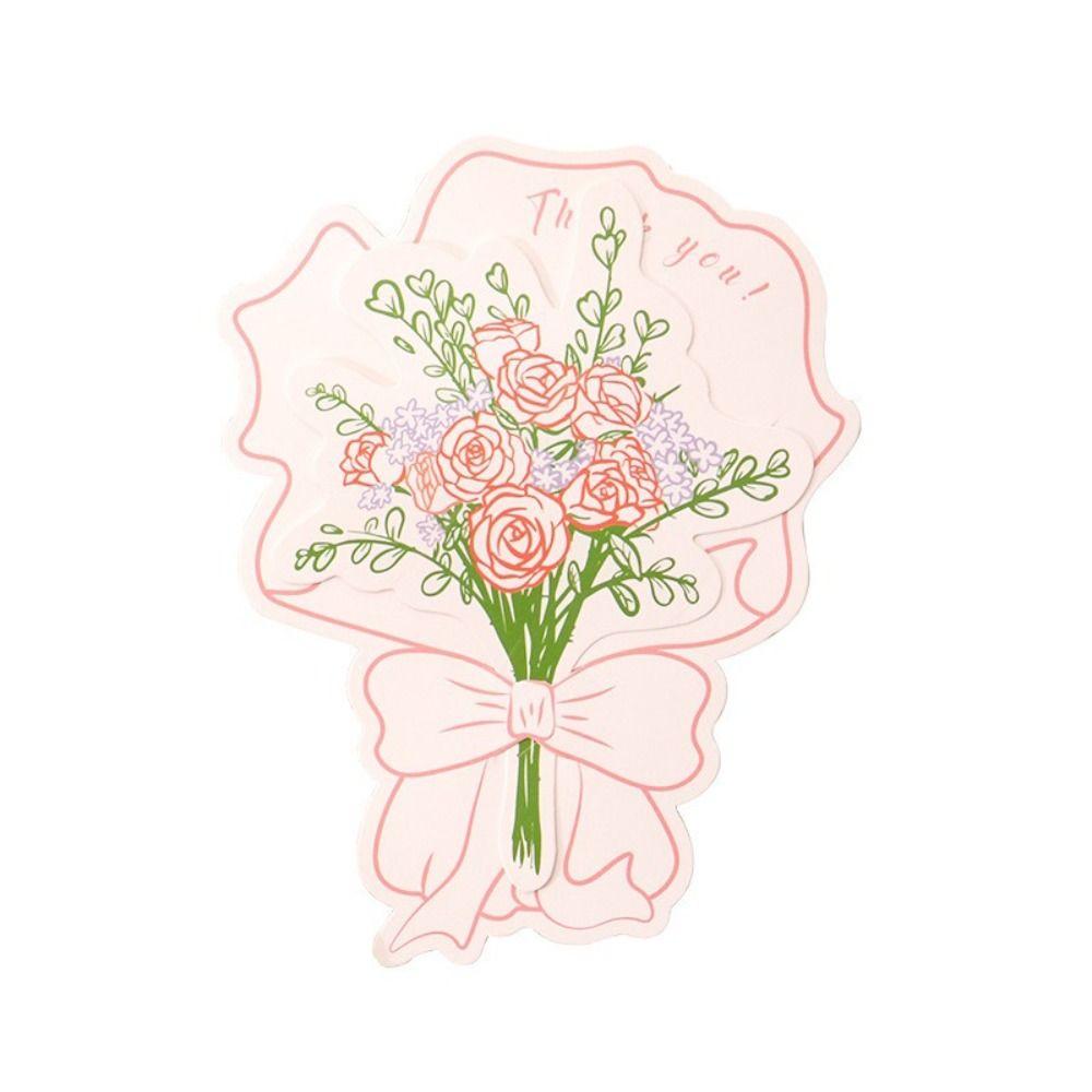 Mini Size Thank You Card DIY Bless Card Ins Cake Decor Tag Birthday Gift