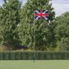 VidaXL Flag of the United Kingdom and 5.55 M Pole Aluminum 3147140