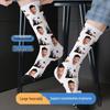 Custom 3D Print Socks: Face & Christmas Designs, Polyester, 360° Print