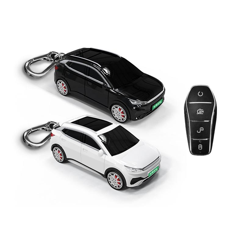 For BYD Yuan car model key set, car model key protection shell with lighting creativity
