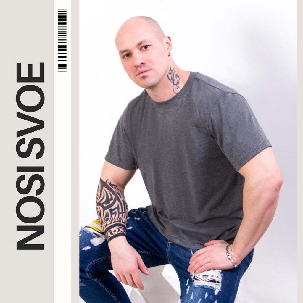 Футболка (Мужской) Лето 8012-001 HC