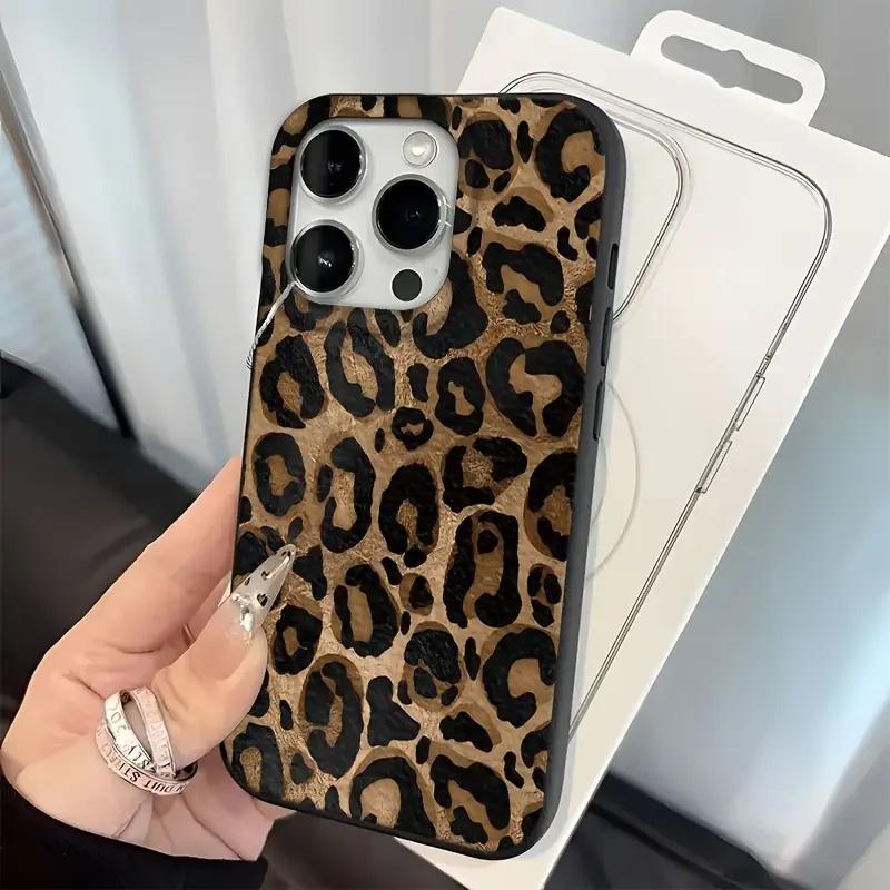 Реалистичный дизайн леопардового принта Мягкий чехол для телефона для iPhone 17 16 15 14 Plus 13 12 11 Pro Max 7 8 SE2 16E 17 Air Ударопрочный чехол