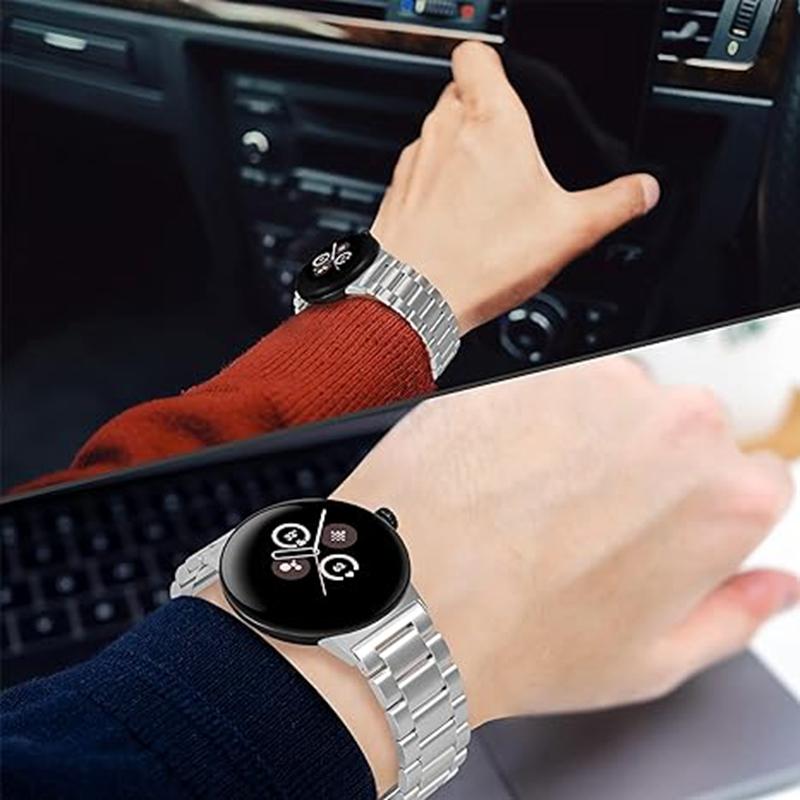 KALEBOL KLB-SZBXG-001 For Google Pixel Watch 3 41mm / Watch 2 / Pixel Watch Stainless Steel Watch Strap