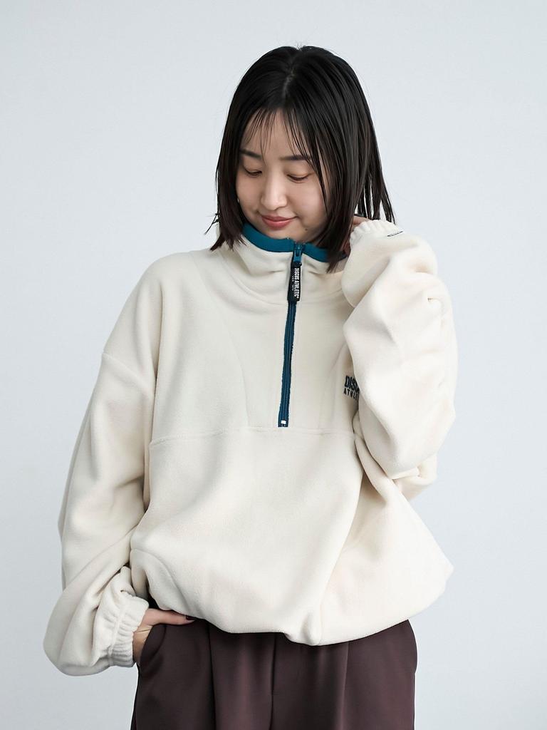 Cohen DISCUS Custom Fleece Half Zip 75206000000 0390 OFF WHITE(03) XL