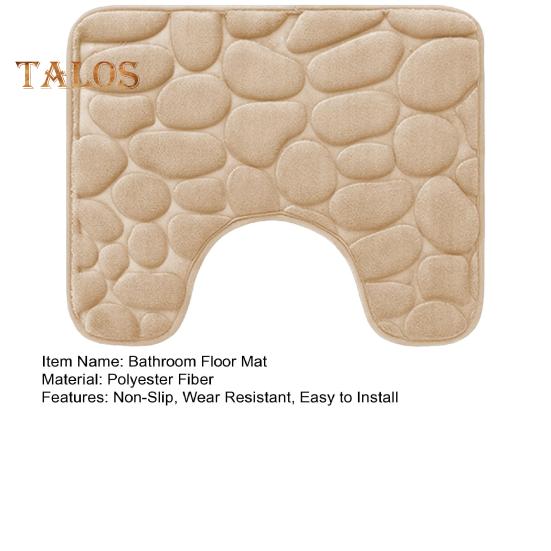 Коврик для унитаза износостойкий суперабсорбирующий нескользящий дизайн декоративный коврик для ванной комнаты в форме буквы U