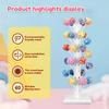 60 Holes Wood Lollipop Stand Filled Lollipop Display Stand Decorative Candy Table Holder for Baby Showers Anniversaries Party