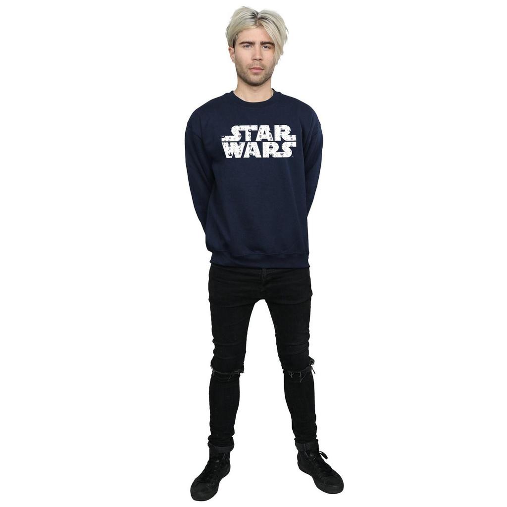 Star Wars Mens Christmas Logo Sweatshirt