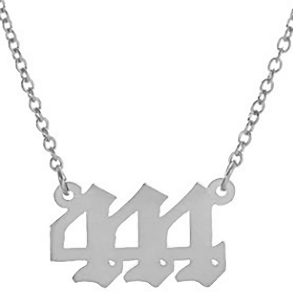 Трендовое европейское ожерелье с уникальным цифровым дизайном, элегантный простой модный аксессуар для женщин