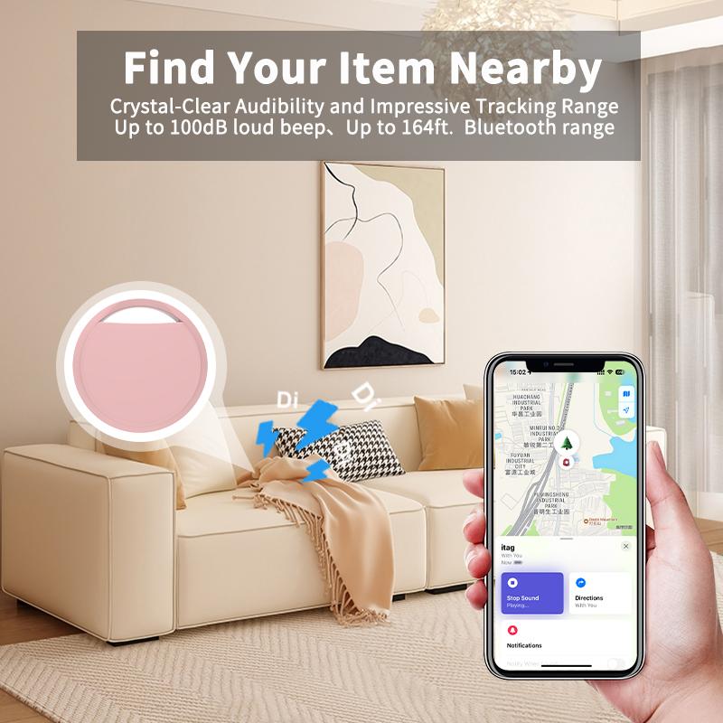 Трекер для отслеживания вне зоны Bluetooth, дальнобойный поисковик для Apple Find My, голосовой поиск ключей, сумки, игрушек, умная метка для iOS MFI