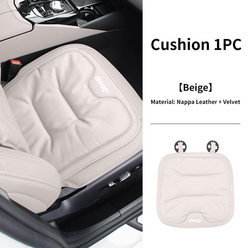 Car Velvet Cushion Vinter Leather Backrest Seat Cover Accessories For Jeep Grand Cherokee Compass Patriot Renegade Wrangler Libe ANO1
