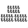 30-Pcs Camping Tent Plastic Shock Cord Hook Elastic Rope End