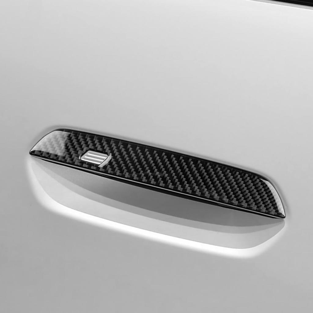 AIRSPEED Carbon Fiber Interior Door Handle Protector Sticker for Mini Countryman Customizable Garnish for a Stylish Easy Installation with Tape (U25,