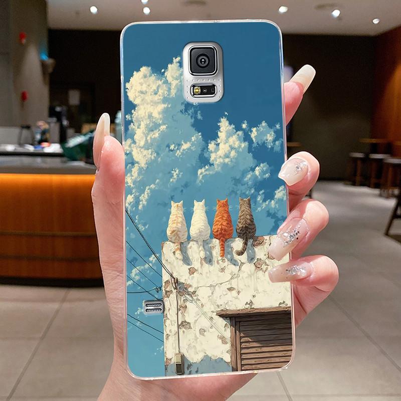 Casing For Samsung Galaxy Note 4 Note 3 Luxury Dragon Cute Cool Boys Girls Soft silicone Phone Case Back Cover Transparent Shell