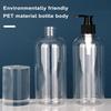 4Pcs 500ml Clear Pump Bottles Durable BPA-Free Portable Design Refillable Dispenser for Shampoo Lotion Soap