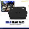 L10A Motorcycle Rear Brake Linings- Disc Brake Pad For  YZ65 2018- , YZ80 E/F/LWF/LWG/G 1993- 2001, YZ85 2002-