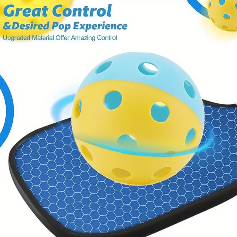 Мячи для пиклбола двухцветные комбинированные для тренировок в помещении/на открытом воздухе Пиклбол Сильная стабильность полета и отскок Спортивный инвентарь для улицы