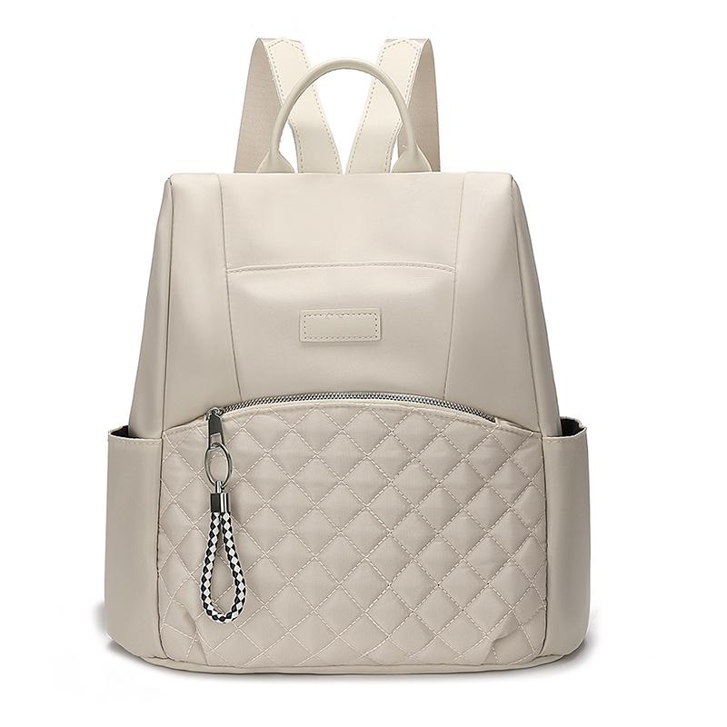Рюкзак однотонный женский Оксфордский ромбовидный школьный рюкзак большой вместимости для студентов и туристов