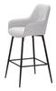 Bar Stool Grey Set 2 Pcs Cm 55X55X109