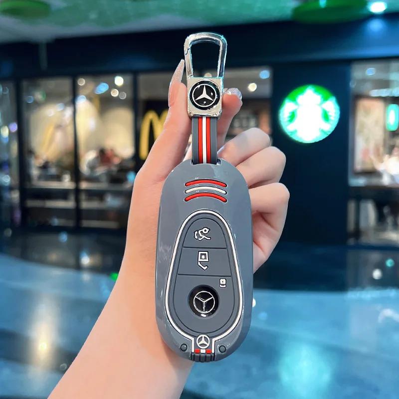 Car Key Case Cover for Mercedes Benz 2022 C S Class W206 W223 S350 C260 C300 S400 S450 S500 Shell Fob Holder Protector jj1