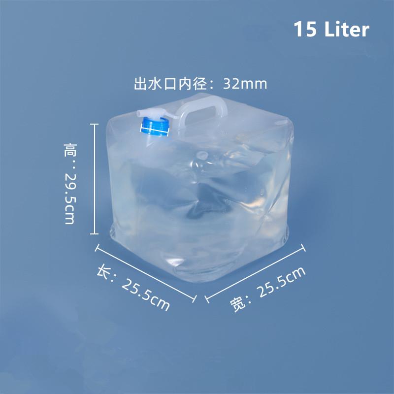 5L-20L Collapsible Car Water Storage Bag Plastic Empty Tank With Handle & Tap Foldable Water Containers Liquid Bucket