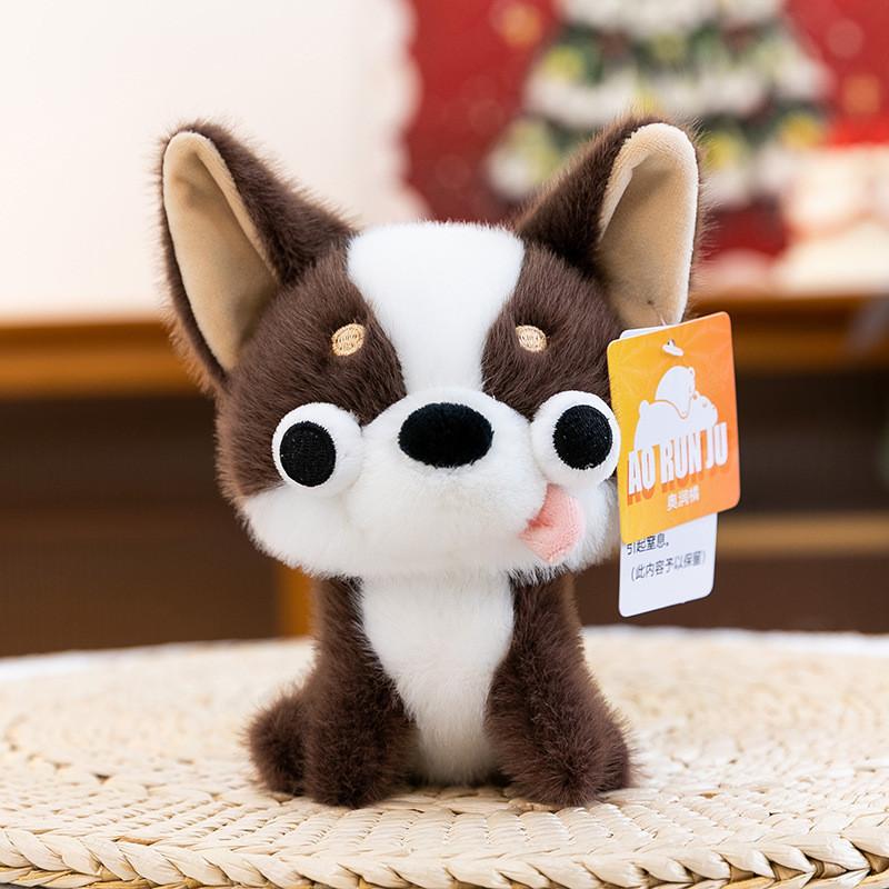 Плюшевая игрушка чихуахуа из очень мягкого короткого плюша для детей и коллекционеров