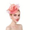 Elegant Fascinator Hat Tea Party Hat Flower Shaped Ornament Headwear With Mesh Women Hair Accessories
