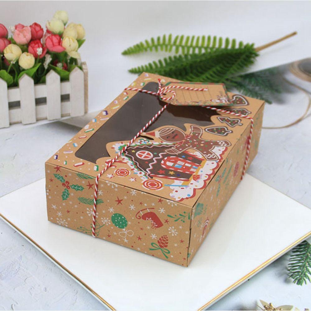 Коробки для печенья и конфет, Коробки для угощений, Коробки для десертов, Рождественские подарочные коробки, Упаковка для еды, Кондитерские коробки, Подарочный пакет