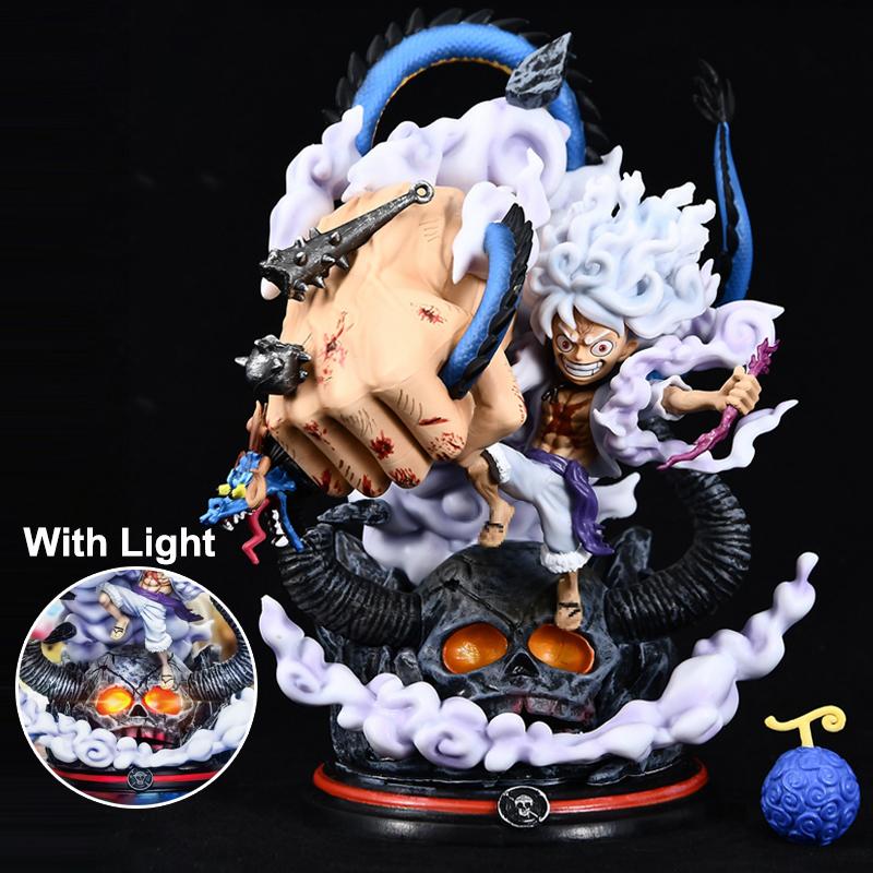 22 см цельная аниме-фигурка Nika Gear 5 модель Луффи игрушка-кукла